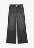 Wide Leg-jeans, Mid Waist, Low Stretch Full Length, bonprix