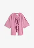 Finstrikket cardigan med sløyfer, bonprix