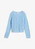 Cardigan i 100% bomull med hullmønster, bonprix