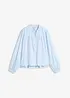 Bluse i formstabil poplin, bonprix