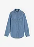 Jeansskjorte, lang arm, bonprix