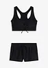 Bustier-bikini med badeshorts (2-delt sett), bonprix