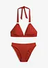Halterneck-bikini med ringpynt, bonprix