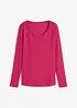 Langermet topp i 100% økologisk bomull, bonprix