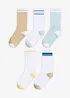 Tennissokker med økologisk bomull (5-pack), bonprix