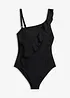 One shoulder-badedrakt med volang, bonprix