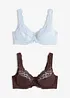 Minimizer-BH med polstrede stropper (2-pack), bonprix