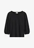 Trikotbluse i strukturert krepp, bonprix