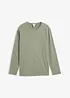 Langermet shirt i 100% bomull med vasket effekt, bonprix