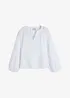 Oversized bluse i musselin, bonprix