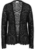 Cardigan med hullmønster, bonprix