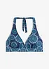 Halterneck-bikinitopp med V-hals, bonprix