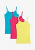 Singlet i 100% bomull (3-pack), bonprix