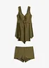 Lang tankini med brede stropper (2-delt sett), bonprix
