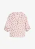 Oversized bluse i luftig musselin, bonprix