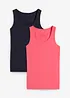 Singlet med stretch (2-pack), bonprix