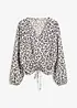 Bluse med rynking, bonprix