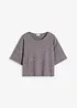 Kort topp i boxy passform, bonprix