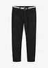 Regular Fit, stretchbukse med belte, Straight, bonprix