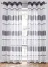 Gardin med stripe-print og resirkulert polyester (1-pack), bonprix