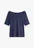 Off shoulder-topp i viskosemiks, bonprix