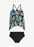 Tankini med mønstret nettingmateriale, bonprix