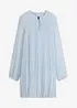 Minikjole i lett chiffon med plisséfolder, bonprix