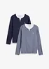 Langermet shirt (2-pack), bonprix