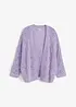 Cardigan med hullmønster, bonprix