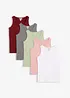 Lang topp i 100% bomull (5-pack), bonprix