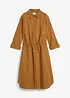Skjortekjole av lin-/bomullsmiks, bonprix