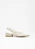 Slingbacks med flat hæl, bonprix