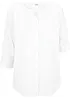 Bluse med lin og 3/4-lange ermer, bonprix