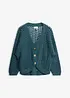 Cardigan i 100% bomull med hullmønster, bonprix