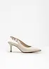 Slingbacks med smale hæler, bonprix