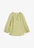 Oversized bluse i musselin, bonprix