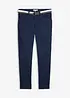 Regular Fit, stretchbukse med belte, Straight, bonprix