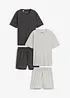 Kort pyjamas med bomull (4-delt sett), bonprix