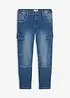 Regular fit-cargojeans i lett denim med stretchlinning, Straight, bonprix
