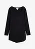 Langermet, lang topp i viskose, bonprix