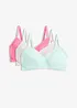 BH uten spiler med bomull (3-pack), bonprix