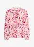 Mønstret chiffonbluse, bonprix