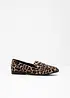 Loafers med animal print, bonprix