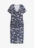 Figurnær midikjole med dyp utringning, bonprix