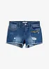 Jeans-shorts med broderi, bonprix