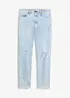 High Waist-mom-jeans med destroyed-effekt, bonprix
