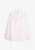 Sløyfe-bluse med broderi, bonprix