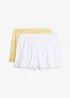 Nattshorts i pointelle (2-pack), bonprix