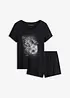 Kort pyjamas av 100% bomull, bonprix