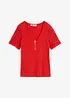 Ribbet topp i bomull, bonprix